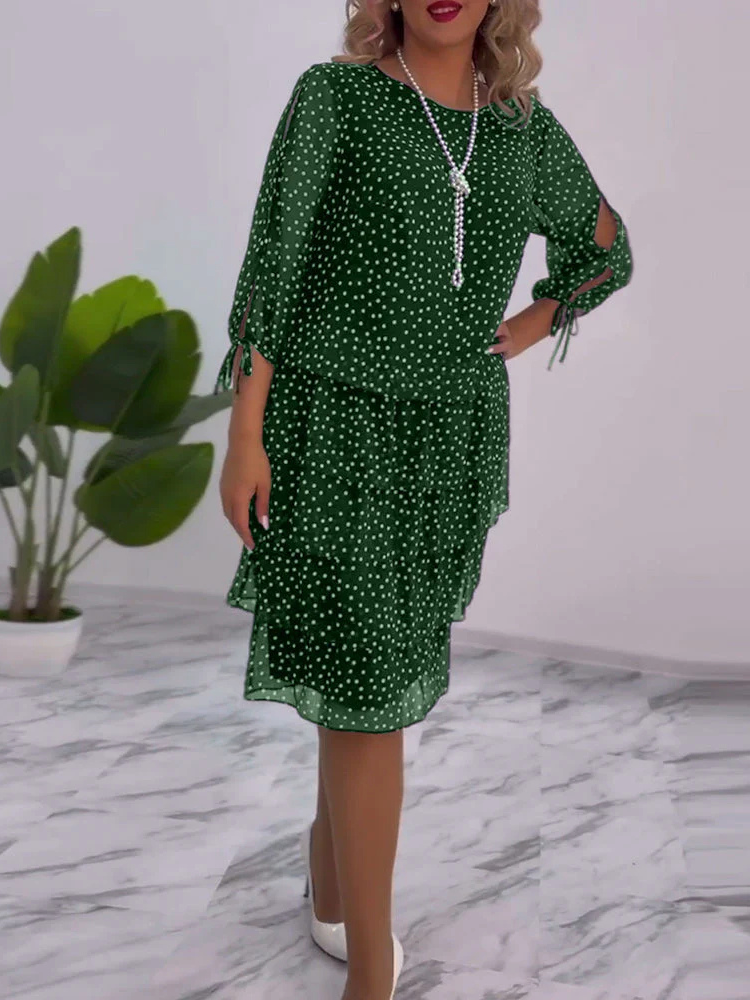 Caris | Women’s A-Line Dress | Polka Dot