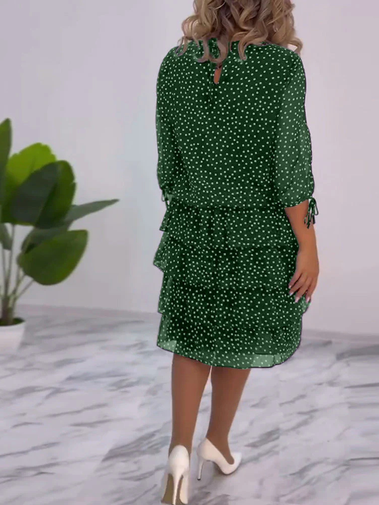 Caris | Women’s A-Line Dress | Polka Dot