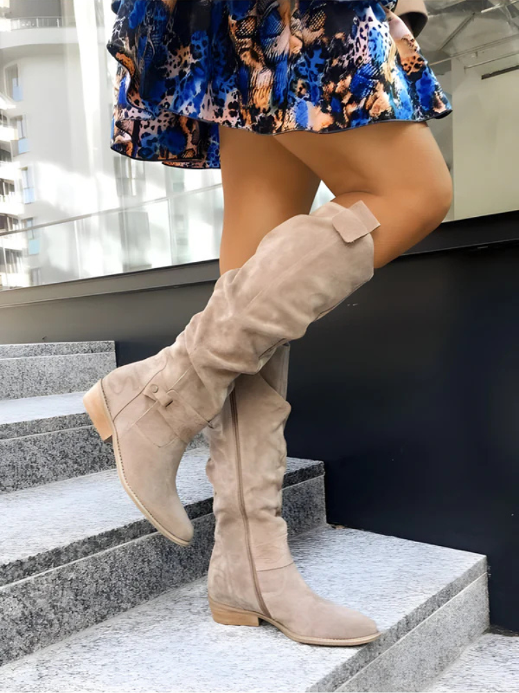 Celeste | Women’s Knee-High Leather Boots | Timeless & Supportive