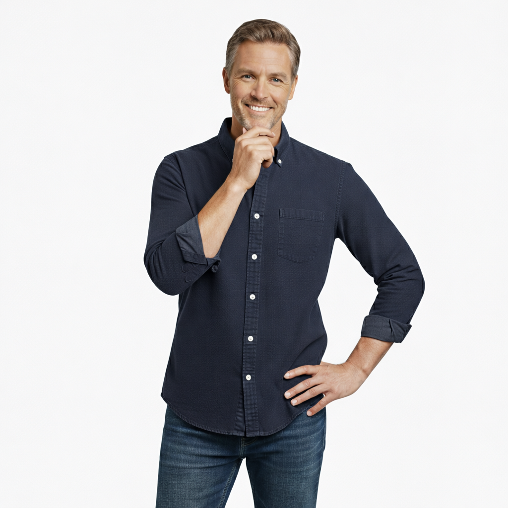 Dominick – Men’s Casual Long Sleeve Button Shirt