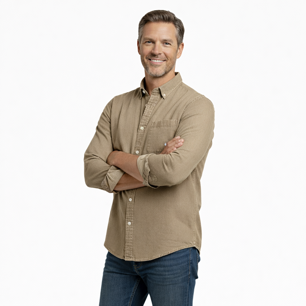 Dominick – Men’s Casual Long Sleeve Button Shirt
