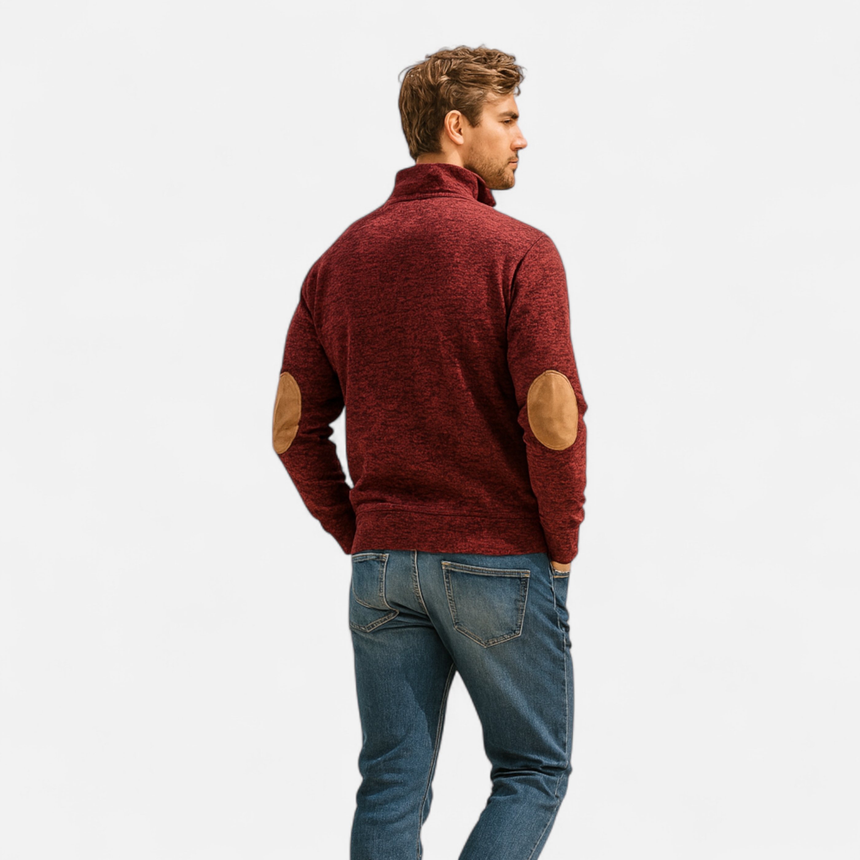Men's Sweater – Stand Collar Design