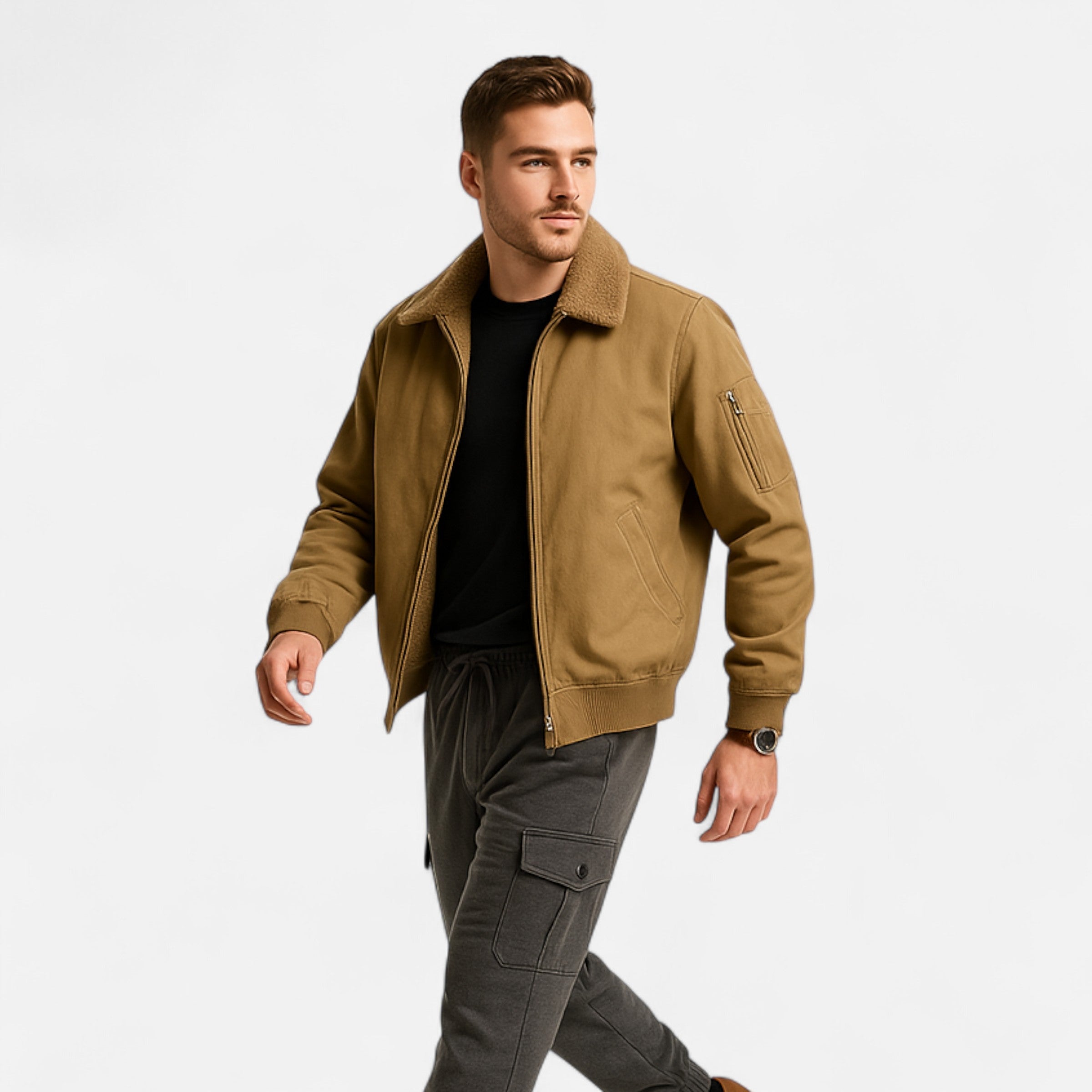 Men's casual jacket – sophisticated design