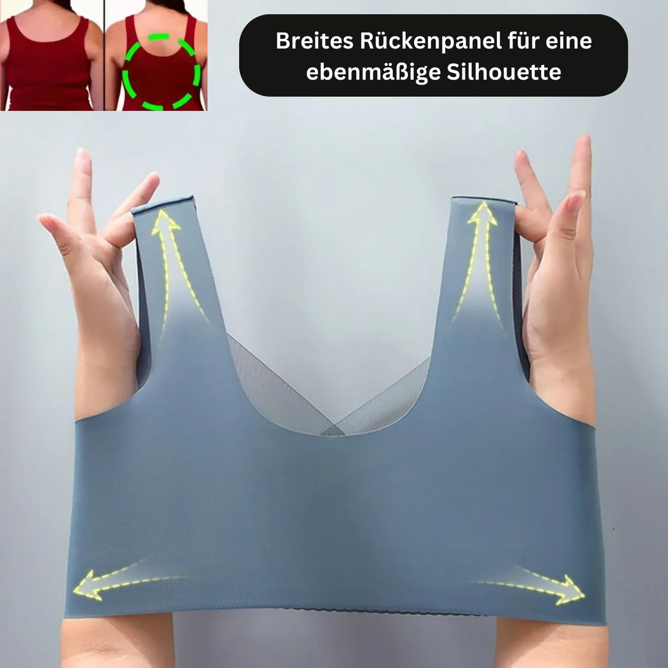 Non-padded bra – Push-up effect, Strapless