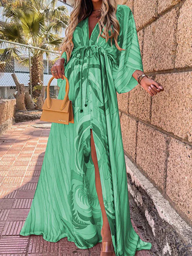 Courtney | Women’s Printed Beach Cover-Up Dress | Vibrant & Breezy