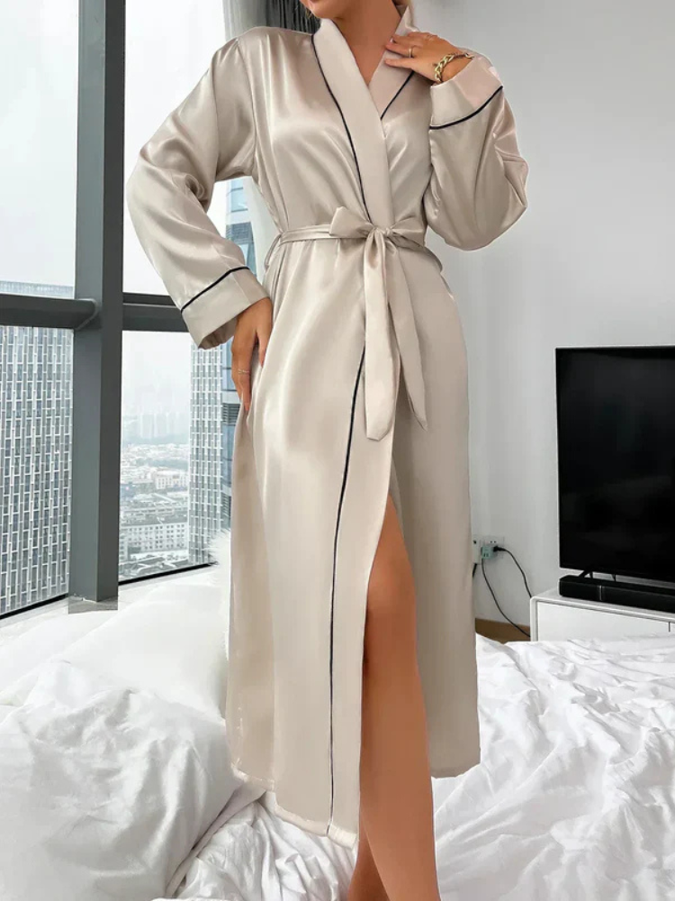 Crystal | Women’s Satin Kimono Robe | Luxurious & Effortless