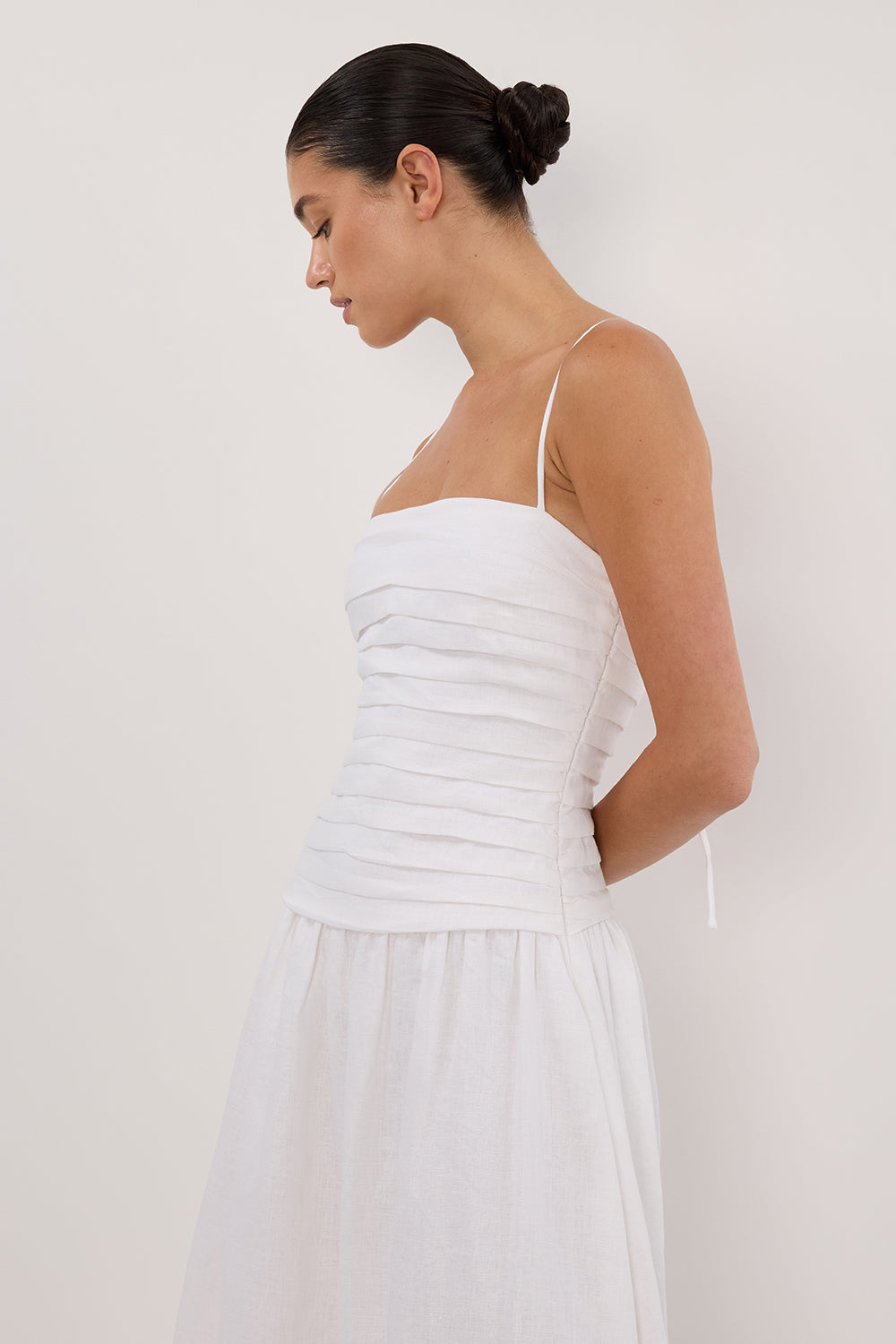 Strapless Maxi Dress | Elegant & Flowy | Lightweight Summer Wear