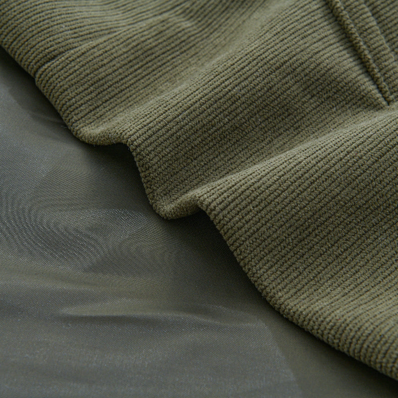 Alvaren – Men’s Corduroy Coat with Stand Collar