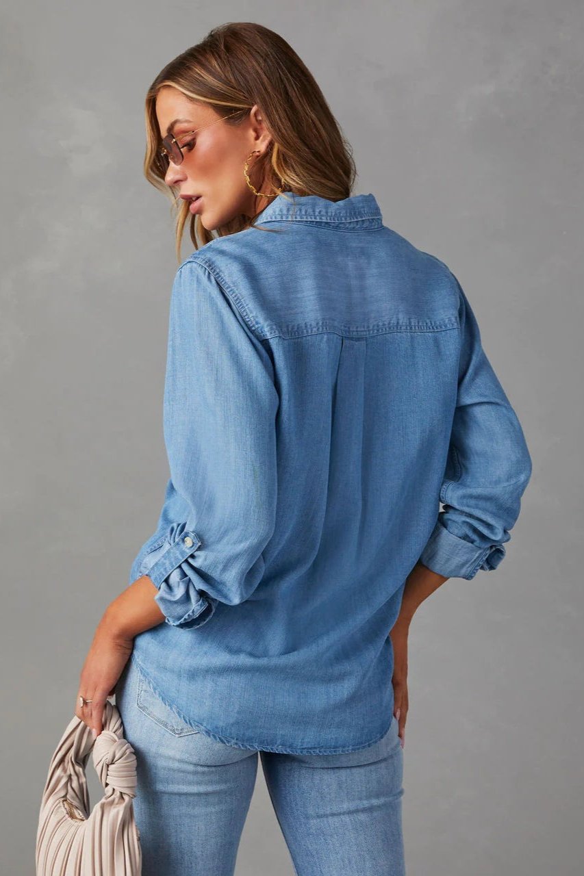 Denim Shirt | Classic Button-Up | Lightweight & Timeless