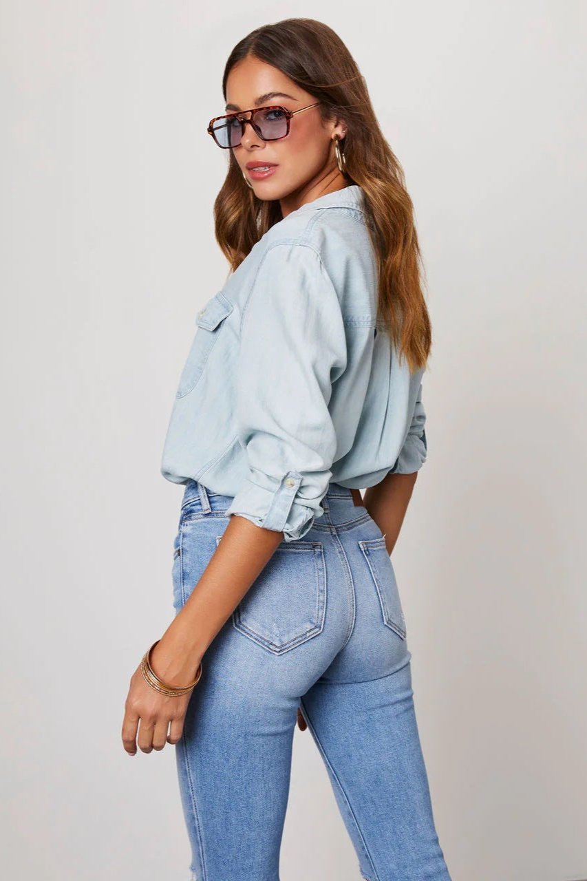 Denim Shirt | Classic Button-Up | Lightweight & Timeless