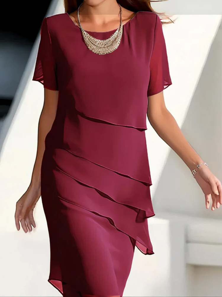 Ellie | Women’s Chiffon Dress | Flowing Elegance
