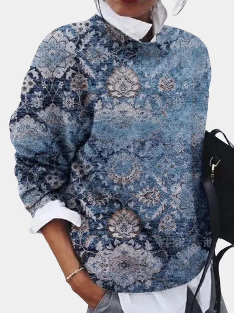 Febe | Women’s Sweater | Printed Casual Knit