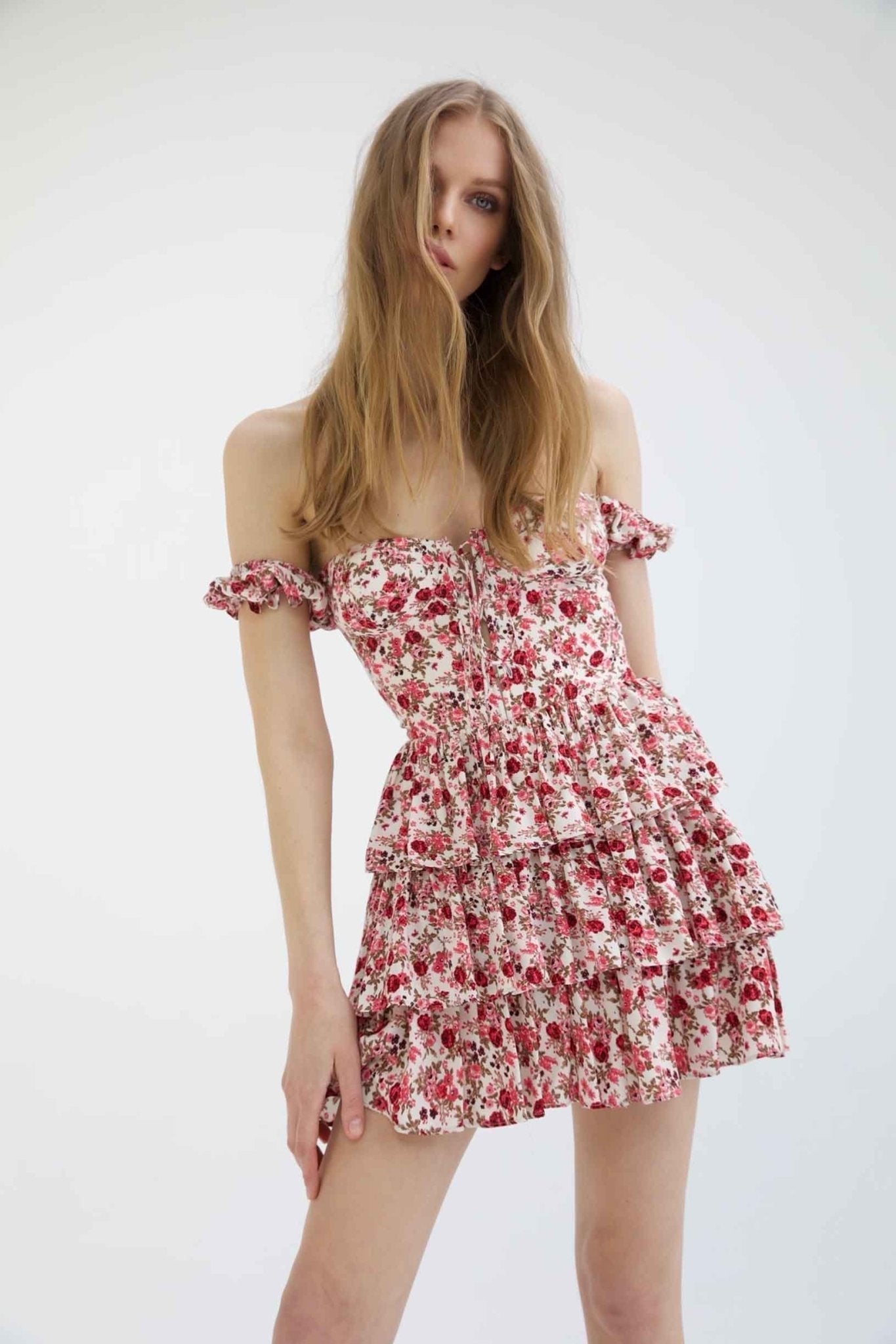 Floral Off-Shoulder Mini Dress | Smocked | Flirty & Feminine