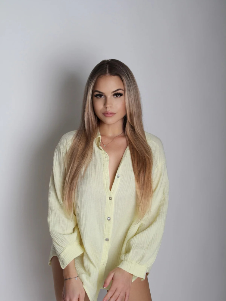 Freya | Women’s Blouse | Oversized Muslin Short