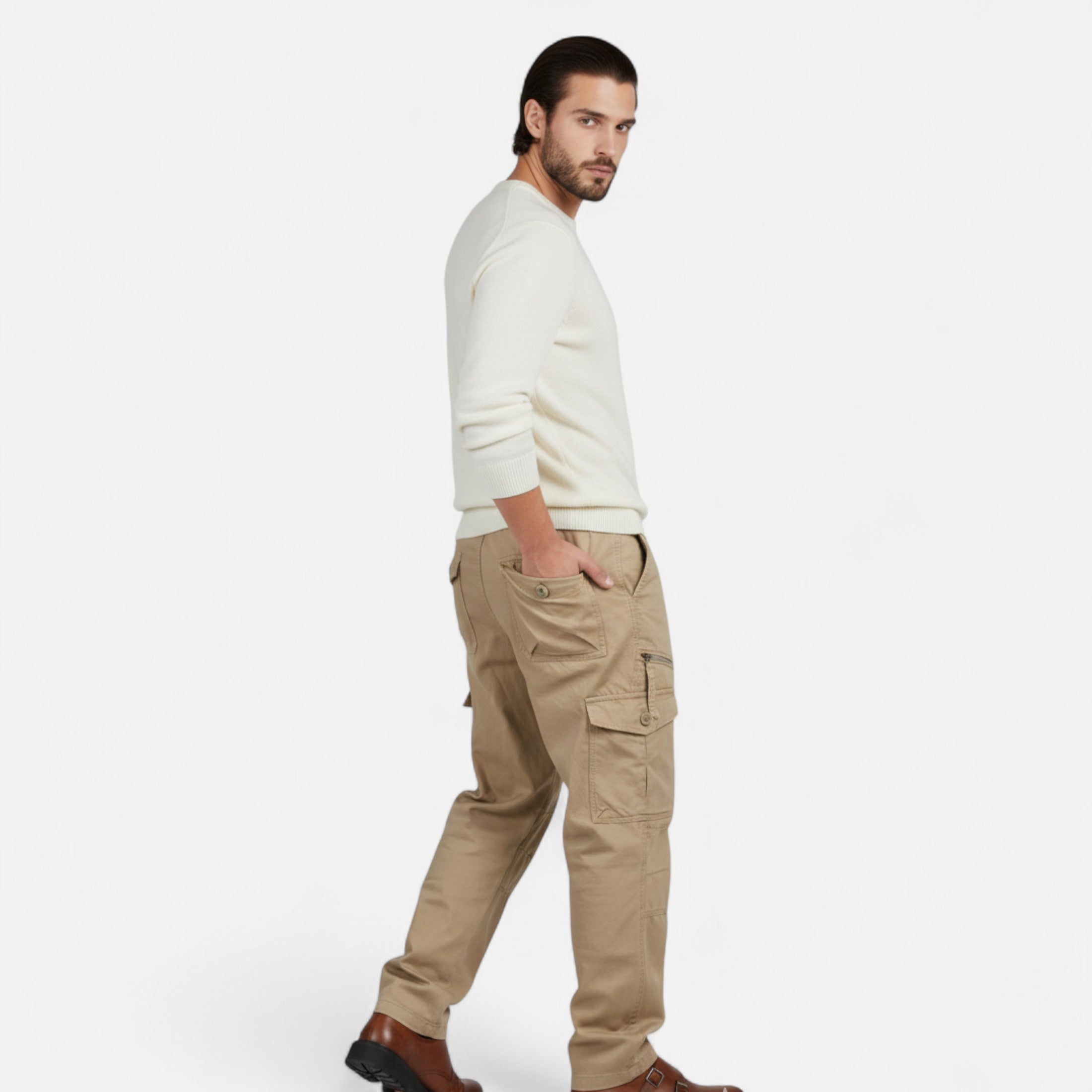 Men's cargo trousers – multiple pockets