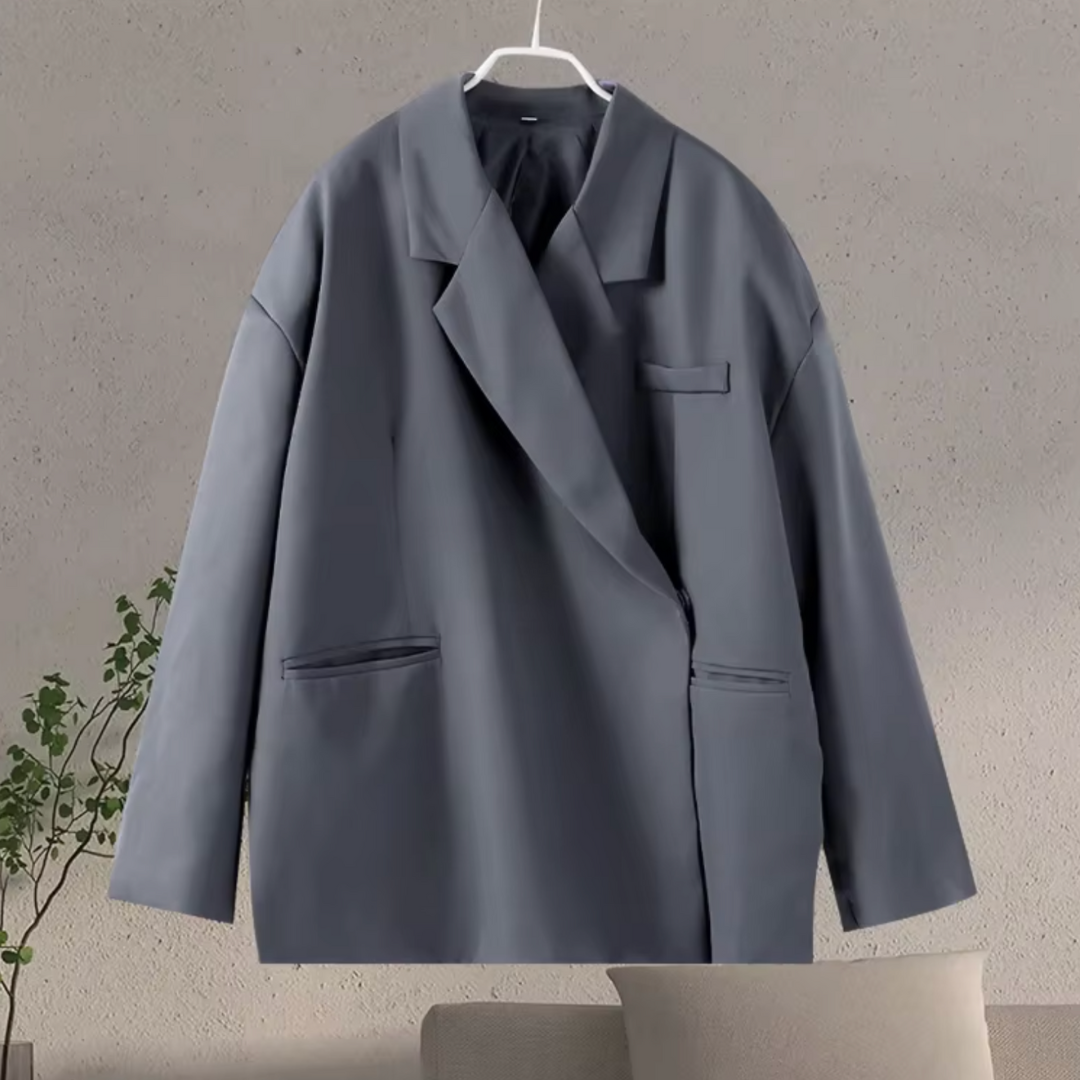 Valenza – Blazer para mujer con cuello sobredimensionado