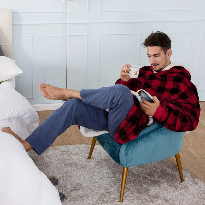 Unisex Sweatshirt with Blanket – Sweatshirt and Blanket in One