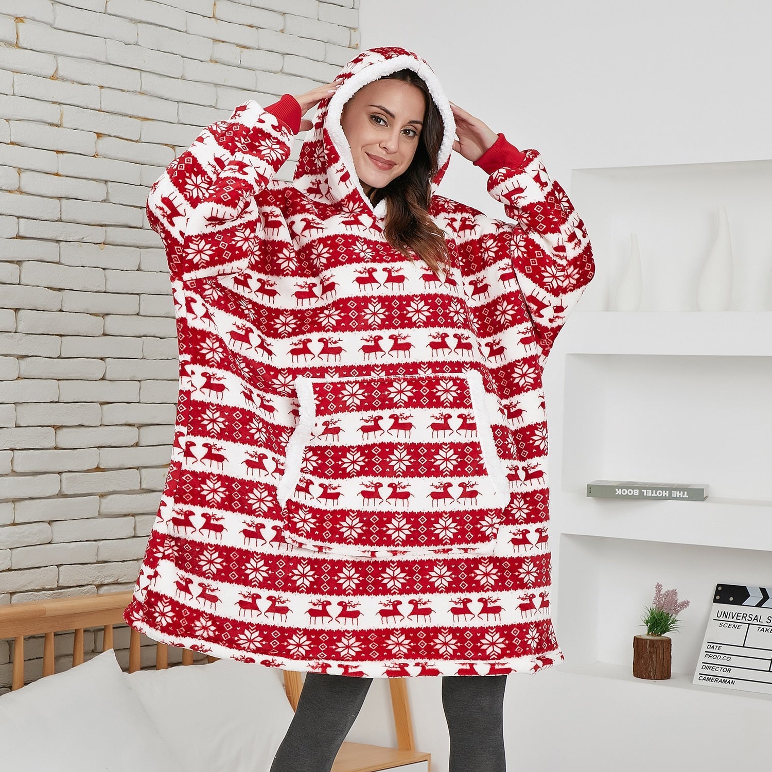 Unisex Sweatshirt with Blanket – Sweatshirt and Blanket in One