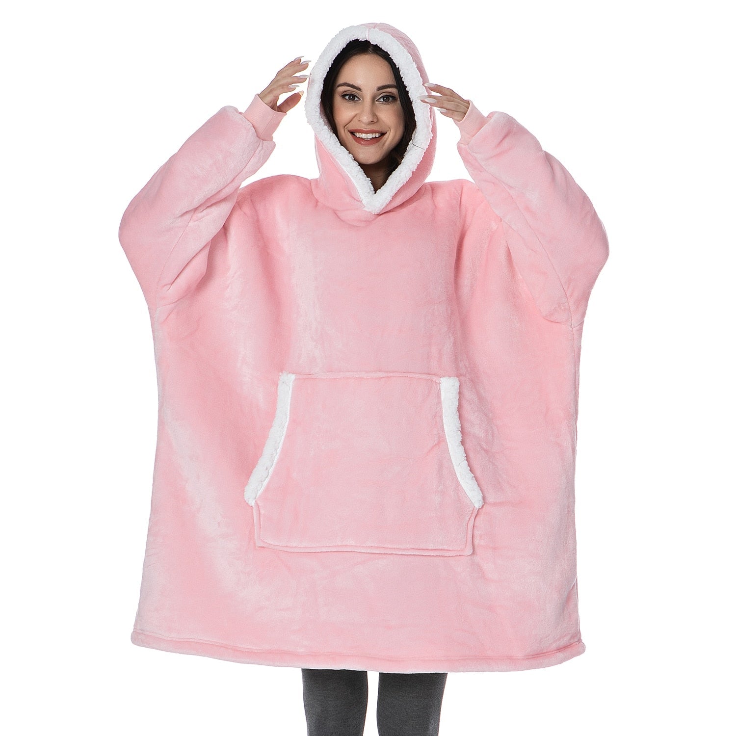 Unisex Sweatshirt with Blanket – Sweatshirt and Blanket in One