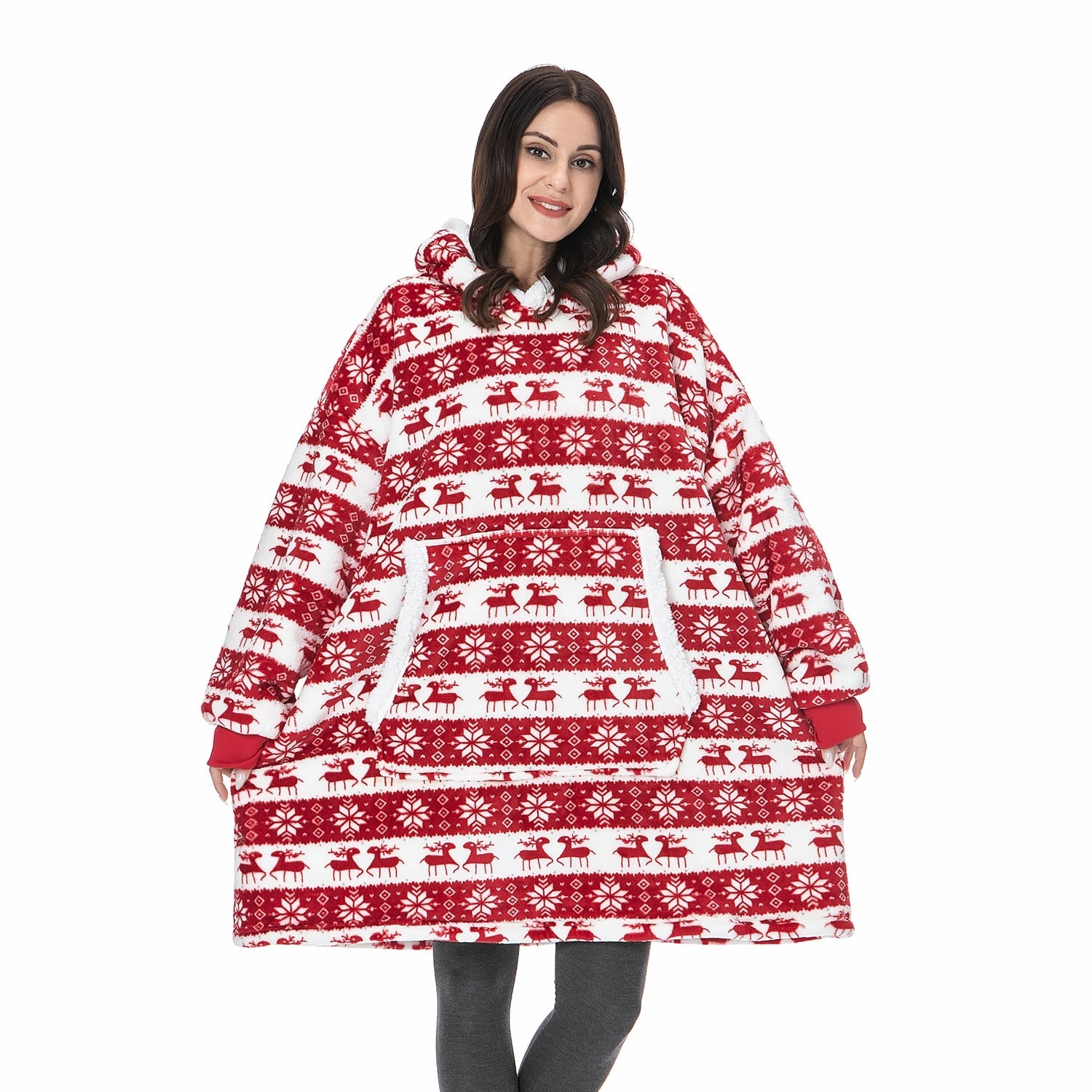 Unisex Sweatshirt with Blanket – Sweatshirt and Blanket in One