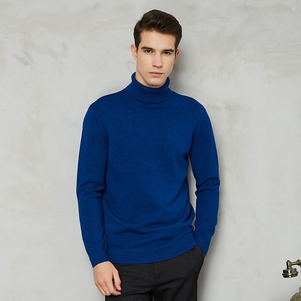 Men's Turtleneck – Long-Sleeved Basic Wear