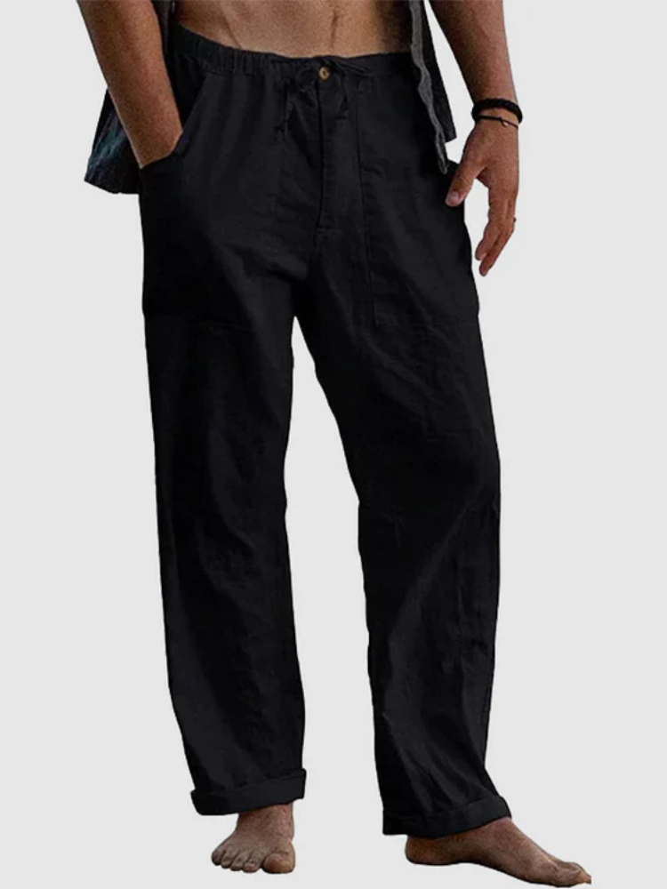Inaya | Men Linen Pants | Adjustable-Waist