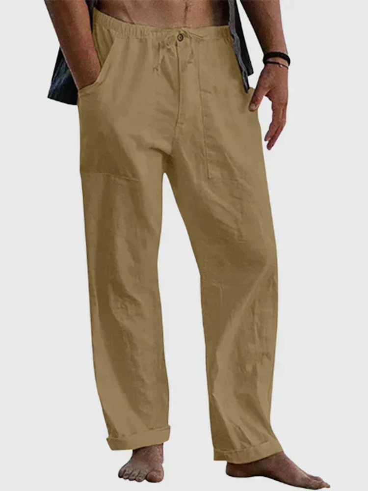 Inaya | Men Linen Pants | Adjustable-Waist