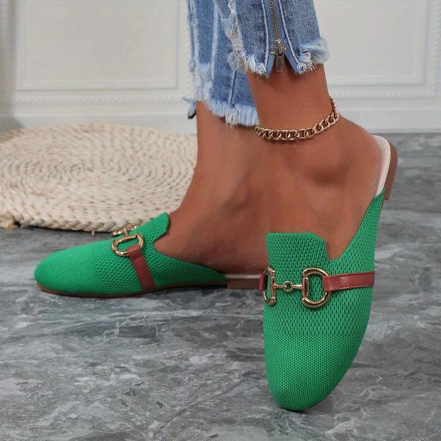 Ivy | Women’s Slip-On Shoes | Patterned Cap Toe Design