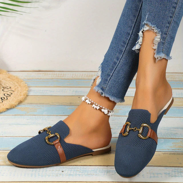 Ivy | Women’s Slip-On Shoes | Patterned Cap Toe Design