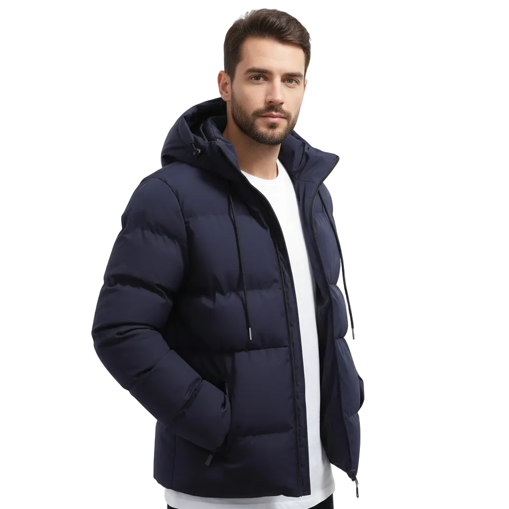 Durevan – Men’s Quilted Winter Parka with Hood