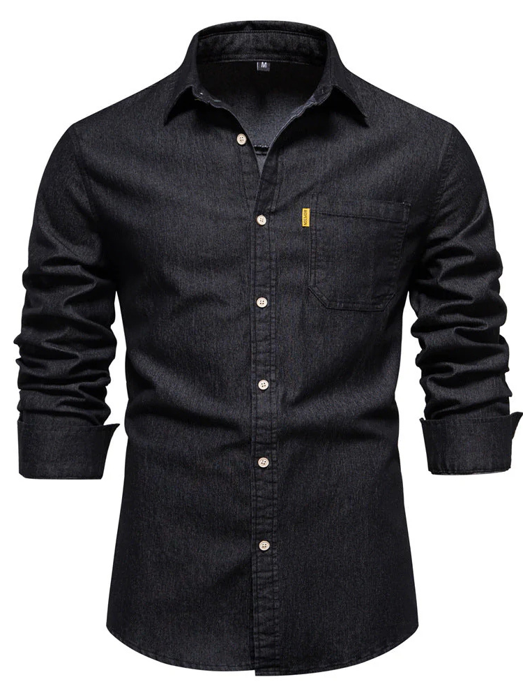 Jarell | Men’s Denim Shirt | Long Sleeve & Durable