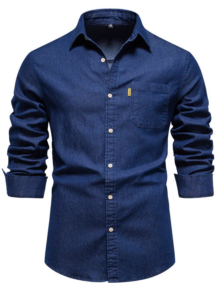 Jarell | Men’s Denim Shirt | Long Sleeve & Durable