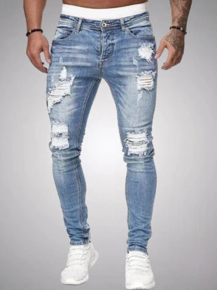 Jaxon | Men’s Jeans | Ripped Slim-Fit Denim