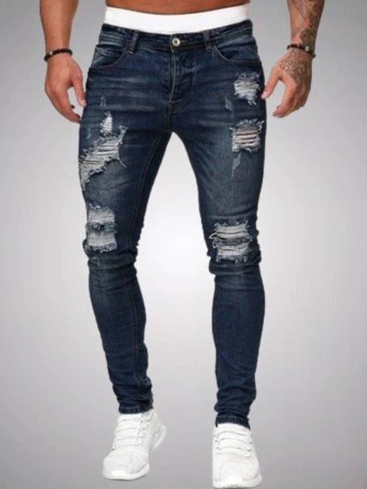 Jaxon | Men’s Jeans | Ripped Slim-Fit Denim