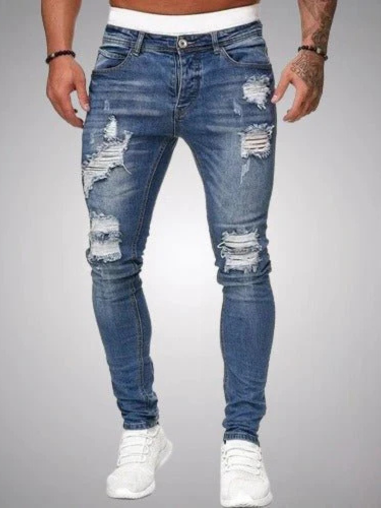 Jaxon | Men’s Jeans | Ripped Slim-Fit Denim