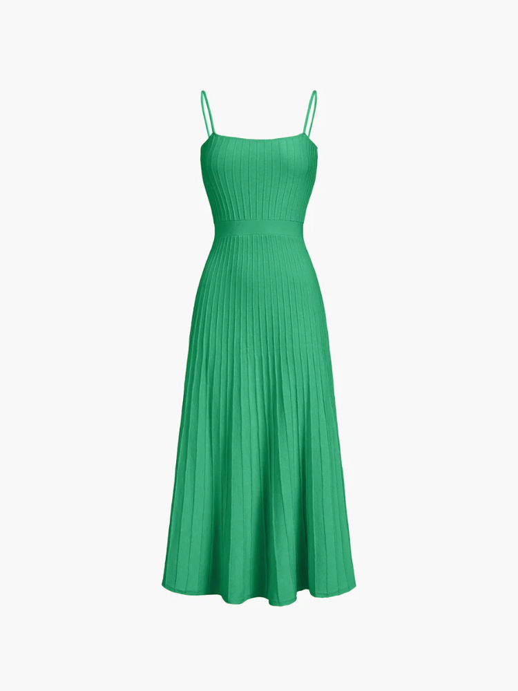 Kaela | Women’s Midi Dress | Ribbed Fitted Sundress