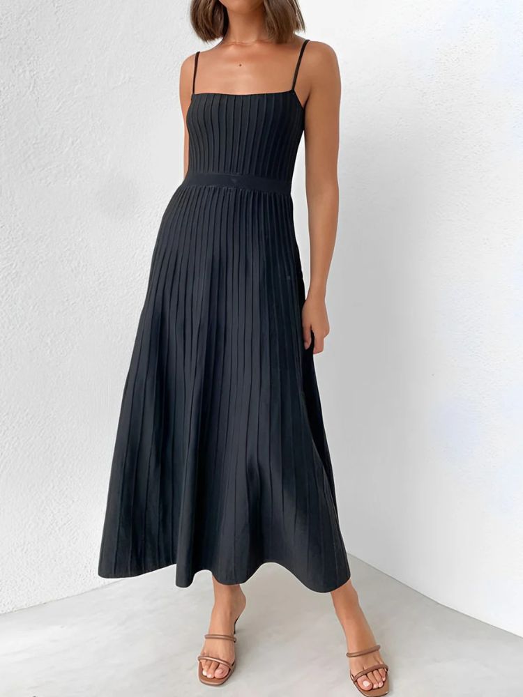 Kaela | Women’s Midi Dress | Ribbed Fitted Sundress