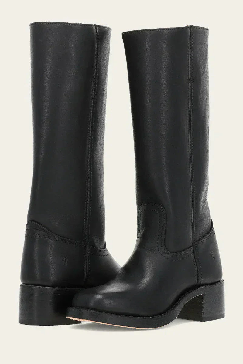 Women's Over-the-Knee Boots – Fitted Cut with Structured Sole
