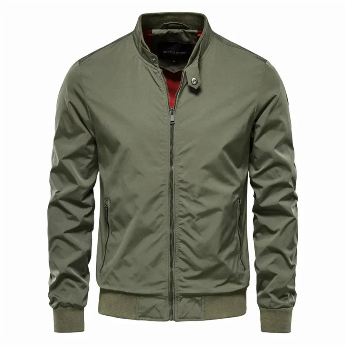 Men’s Summer Bomber Jacket – Zip Front