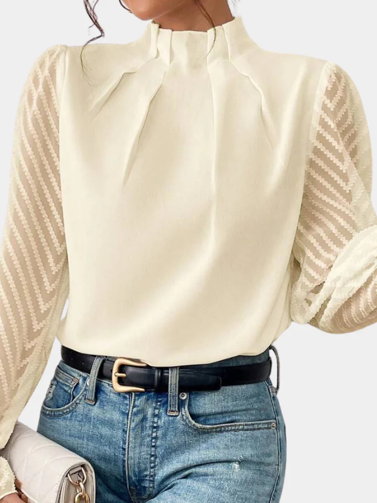 Liora | Women’s Top | Long-Sleeve Coastal Elegance