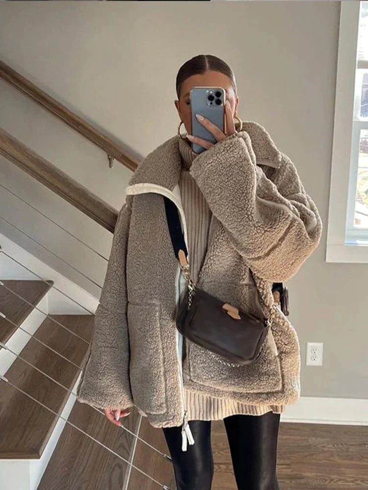 Women’s Zipper Jacket - Long Sleeve Outerwear