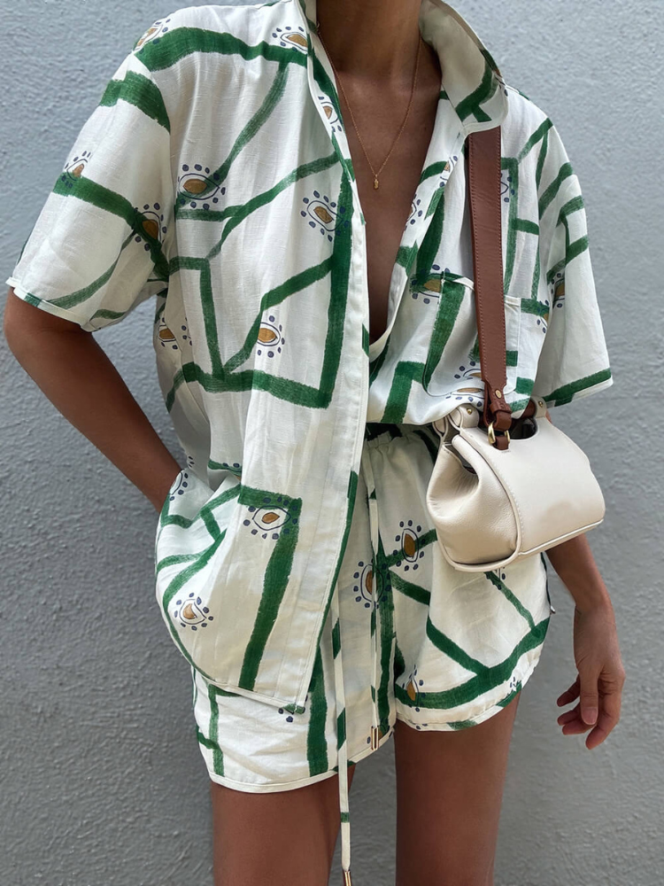 Luna | Women’s Printed Summer Set | Relaxed Fit