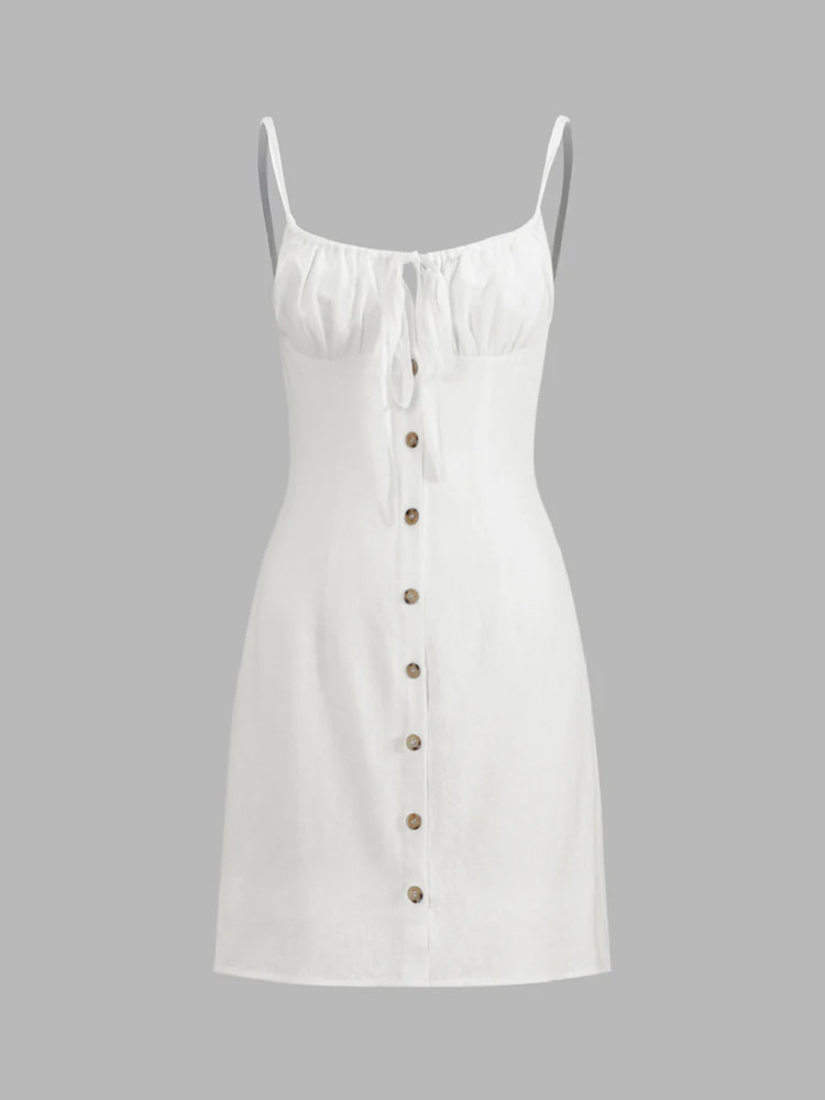 Maelie | Women’s Mini Dress | Linen Plain Darling Fit