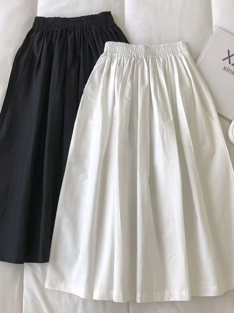 Maëlle | Women’s Skirt | High-Waisted Pleated Midi
