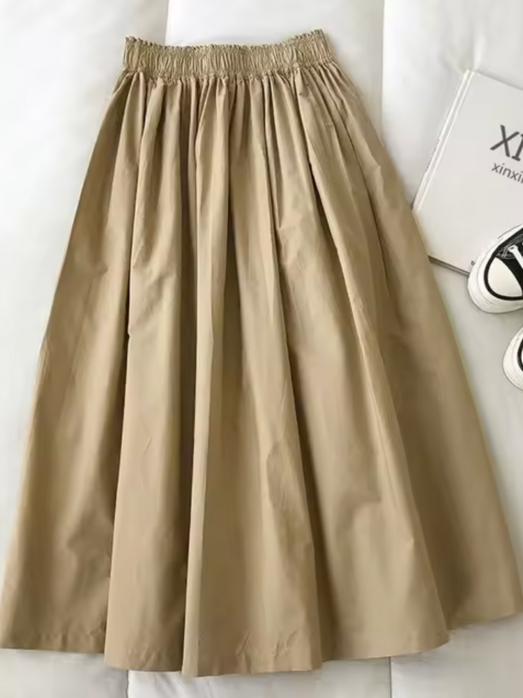 Maëlle | Women’s Skirt | High-Waisted Pleated Midi