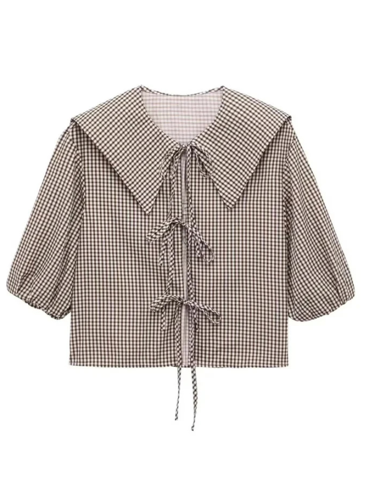 Marcia | Women’s Shirt | Retro Checkered