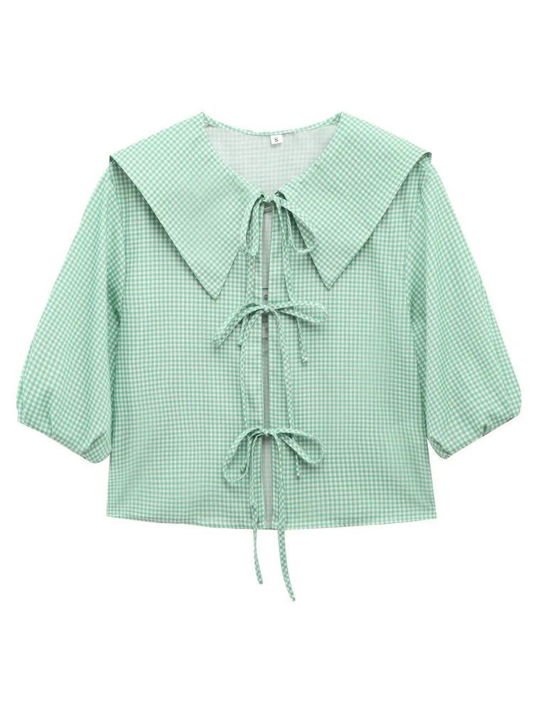 Marcia | Women’s Shirt | Retro Checkered