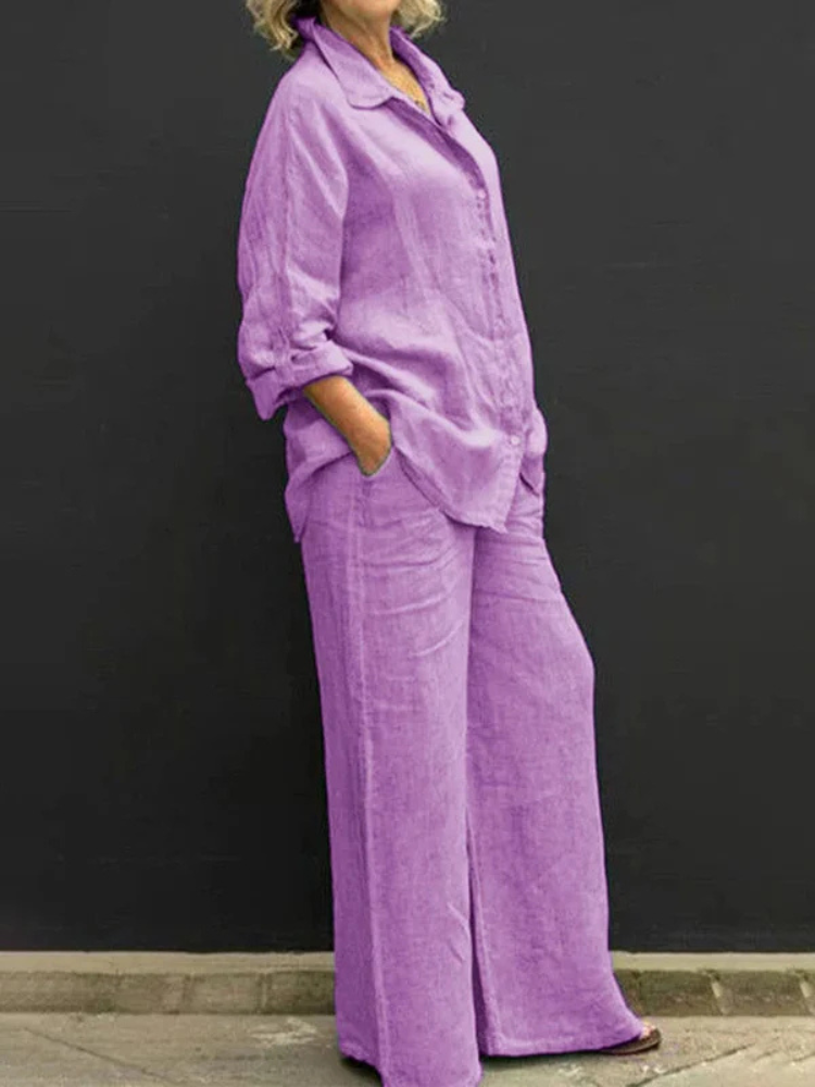 Margaux | Women’s Blouse & Trousers Set | Relaxed & Refined