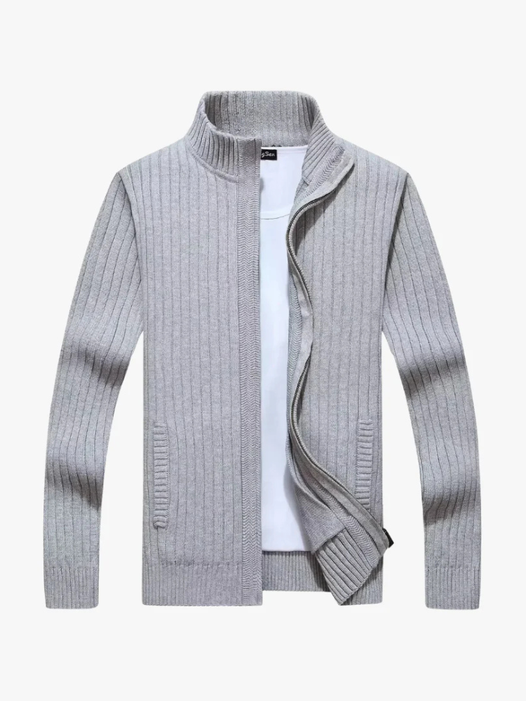 Milan | Men’s Cardigan | Zip-Up Slim Fit Knitwear