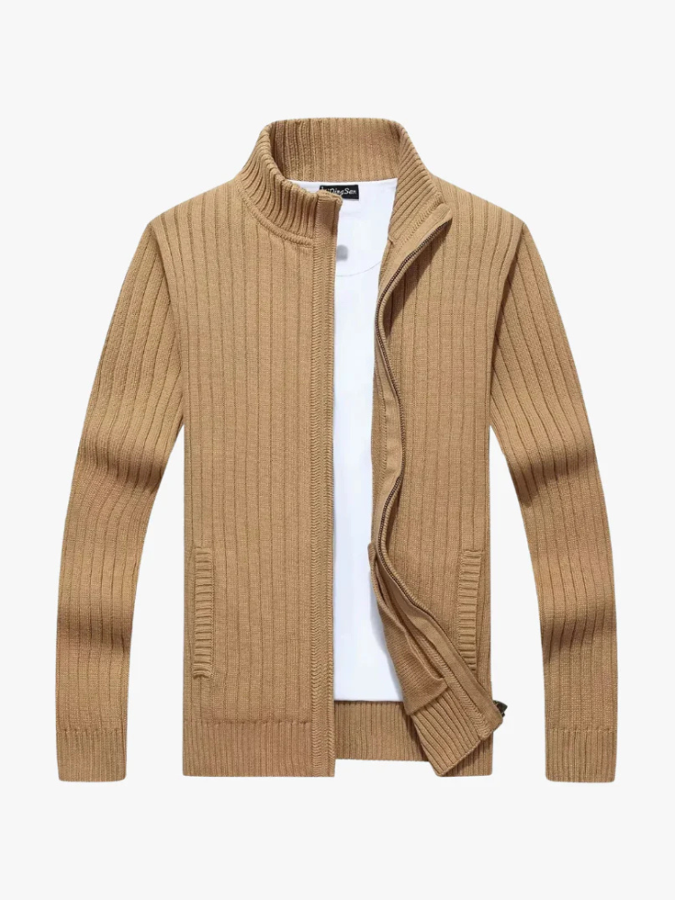 Milan | Men’s Cardigan | Zip-Up Slim Fit Knitwear
